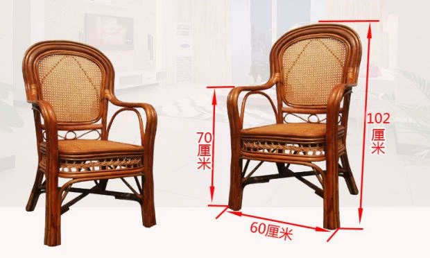 Nội thất ghế mây giải trí ba mảnh ban công ghế ghế wicker ghế cao trở lại thực sự nho duy nhất nghiên cứu - Bàn ghế ngoài trời / sân