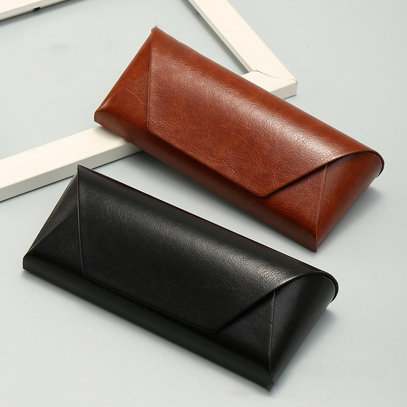 Vintage Leather Handmade Glasses Case, Leather Storage Box for Myopia Glasses and Sunglasses, High-End Bun-Shaped Box, Ready for Immediate Delivery Vintage Leather Handmade Glasses Case, Leather Storage Box for Myopia Glasses and Sunglasses, High-End Bun-Shaped Box, Ready for Immediate Delivery
