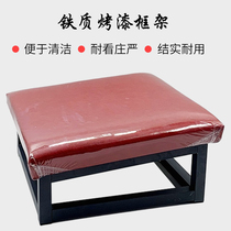 Iron-made frame Baie cushion outdoor kneeling cushion square kowtow Bench Iron Art Baking Lacquer process extra-long quality Bae stool