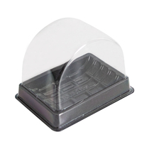 Cake Roll Packaging Box Baking Disposable Cake Box Transparent Plastic Packaging Box West Point Dessert Swiss Roll