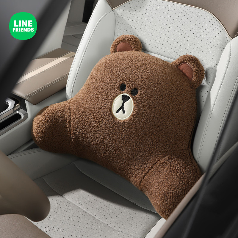Car waist with waist support driver seat driving seat back cushion car in-car with pillow waist pillow cute waist cushion backrest cushion-Taobao