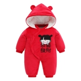 Детский демисезонный красный праздничнный комплект для новорожденных, осенний сезон