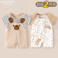 Подтяжки, короткий рукав, с медвежатами