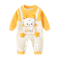 1 set of 0-36 months baby clothes in winter newborn baby onesies super cute online infrared clothing autumn and winter clothes