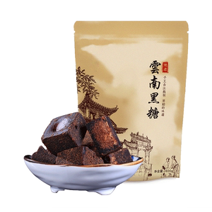 云南古法手工甘蔗土老红糖黑糖块