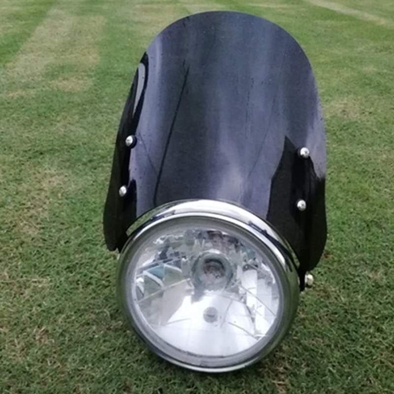 Xinyuan 400/440 người leo núi Longjia V cà phê 250 kính chắn gió nhỏ retro Xe máy retro sửa đổi kính chắn gió phía trước - Kính chắn gió trước xe gắn máy Kính chắn gió xe máy Lead