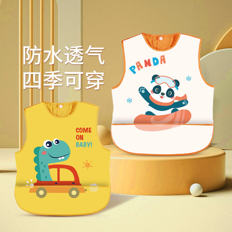 Baby Eating Walled Pocket baby waterproof for dinner with children feeding for dinner, for children Anti-wearing hoods and anti-dirty bibs