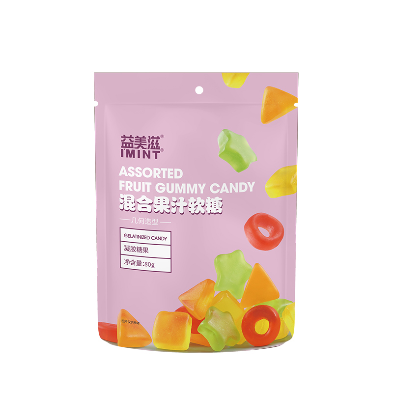拍5件【IMINT】综合果汁几何软糖80g