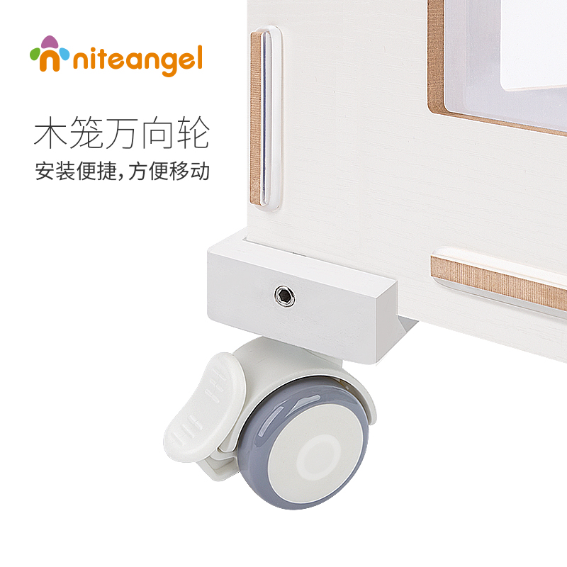 Niteangel Aite Front Door Open Door Open Door Wood Cage Universal Wheel Convenient Move Easy To Lock