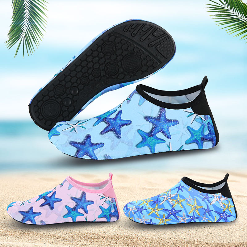 Beach shoes barefoot men's snorkeling shoes children's wading beach socks women's non-slip soft bottom quick-drying treadmill special shoes and socks