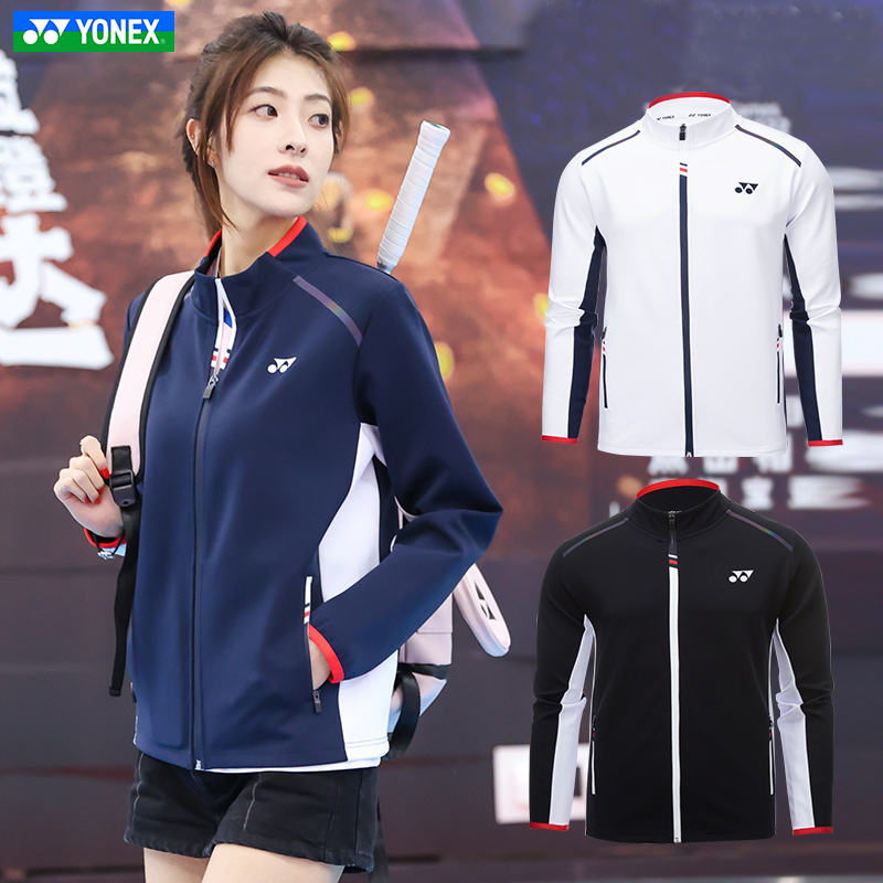Yonex Yy Badminton Embroidered Jacket Yobc3121Cr Unisex Winter Warm Competition Award Jacket