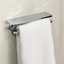KAWAJUN toilet wall-mounted towel rack Holder perforated toilet bathroom towel hanger single rod pendant