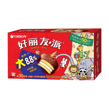 【旗舰店好丽友】经典巧克力派20枚