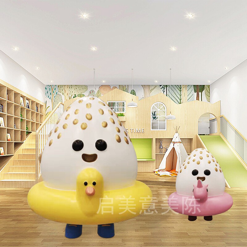 Shopping mall Meichen decoration model strawberry cartoon image sculpture sketch ip theme glass fiber manufacturer customization - Taobao