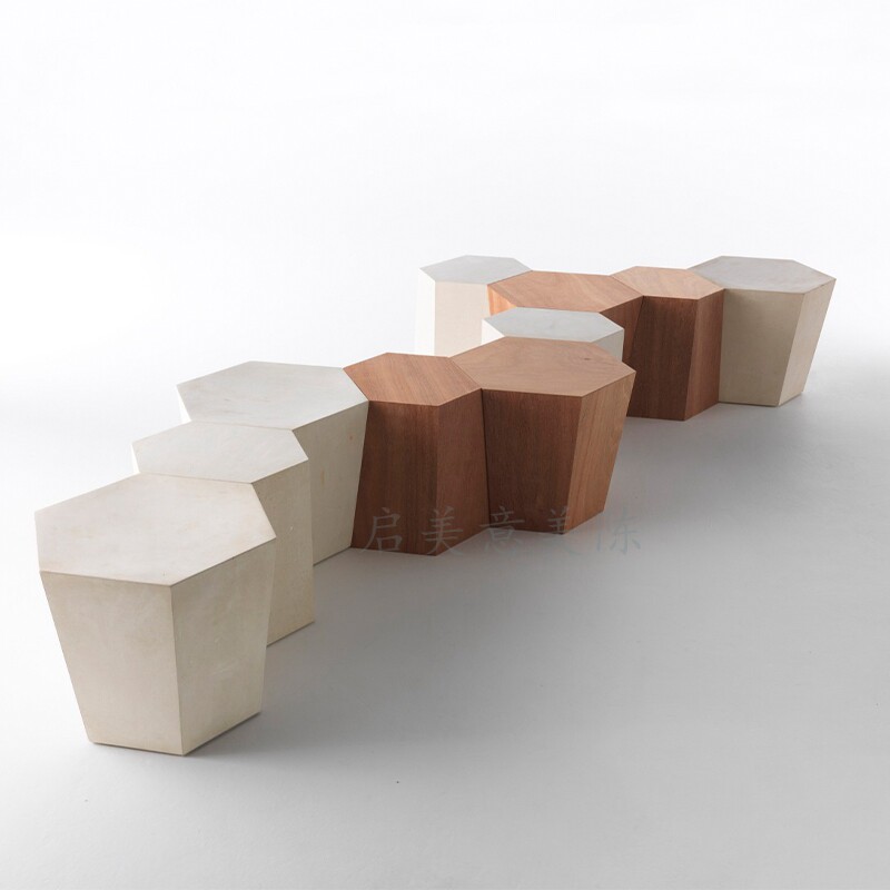 Hotel Casual Seat Mall Combination Bench public area lounge Stainless Steel Fiberglass Chair Manufacturer Customised