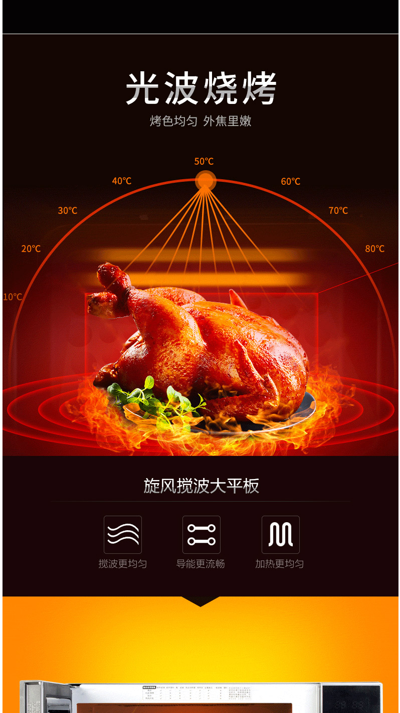 Jingdong mua sắm trung tâm điện lò vi sóng Galanz lò nướng nhà đối lưu thông minh lò nướng vi hấp một xác thực - Lò vi sóng lò vi sóng samsung