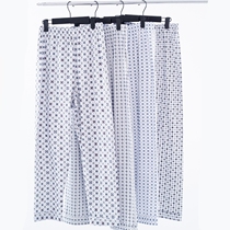 Mens pure cotton loose Home Pants Sleeping Pants Summer Thin dad All cotton Middle aged 90% AIR CONDITIONING LONG PANTS