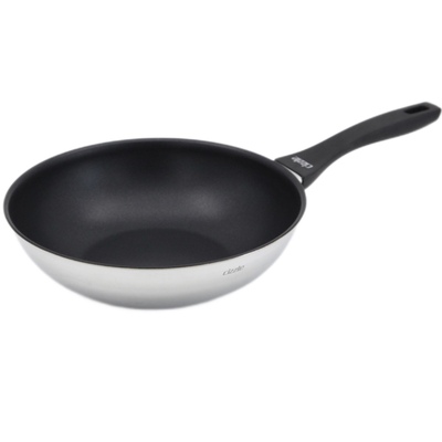 cizzle喜时蒸煎锅加厚三层钢炒锅大口径不粘锅煎盘平底锅C0701