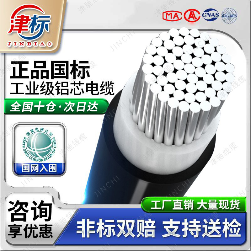 National Standard Aluminum Core Cable Single Core 35 95 120 150 240 300 630 Square Frame Empty Aluminum Wire National Standard Aluminum Core Cable Single Core 35 95 120 150 240 300 630 Square Frame Empty Aluminum Wire