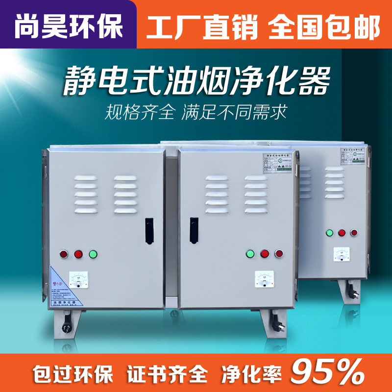 Commercial Oil Smoke Purifier 6000 Air Volume Low Air Kitchen Except Taste Hotel Catering Barbecue Smoke-free Package Over Environmental Protection
