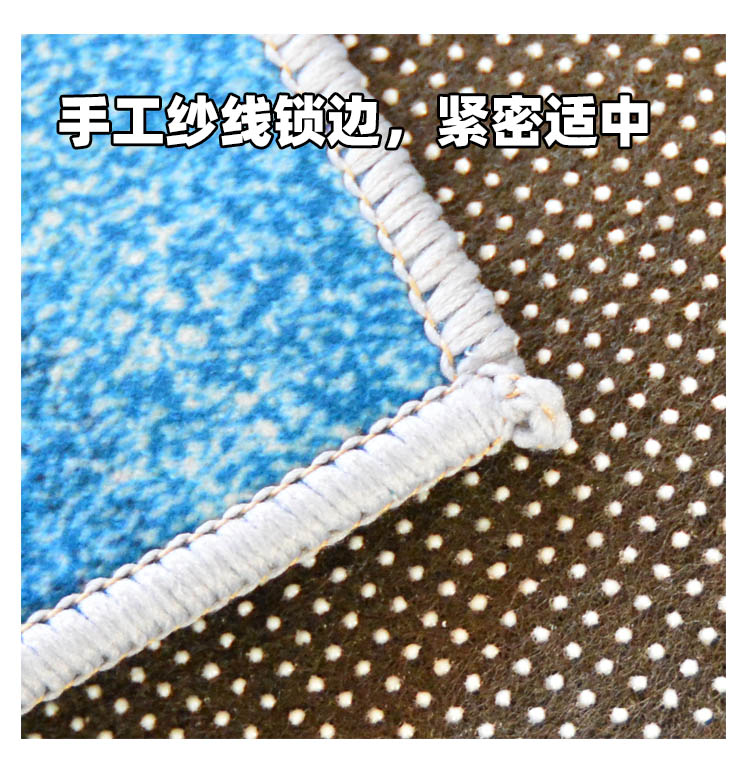 Bắc Âu sáng tạo hình bầu dục không đều phòng khách sofa bàn cà phê thảm phòng ngủ đơn giản đầu giường mat lưới màu đỏ phòng mô hình - Thảm thảm trang trí phòng ngủ
