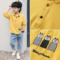 Boys autumn clothes 2021 New set big childrens sports two-piece handsome boy autumn fashionable clothes