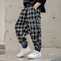 Childrens clothing boys casual pants spring and autumn 2021 New Haren pants in big children autumn boys sports trousers tide