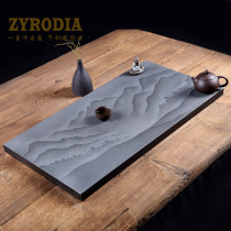 ZYRODIA home creative Wujin Stone tea tray embossed whole piece natural large stone simple tea table Tea Sea Stone