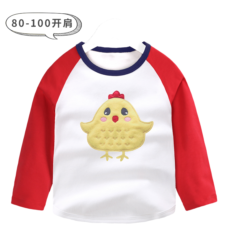 Boys dài sleeveT T-shirt mùa xuân và mùa thu 2020 trẻ em mới của phim hoạt hình đáy bé giản dị t-top.