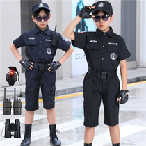 Child Police Clothing Special Police Clothing Police Equipment Full Clothing Summer Short Sleeve Police Toy Boy Special Soldier Suit