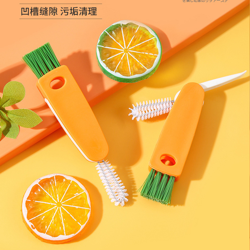 Milk Bottle Brush Cleaning Brush Suit Baby Pacifier Brushed Straw Brush Insulated Cup Water Cup Lid Groove Gap Washing Brush
