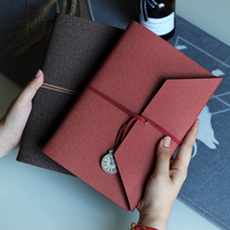 a5 Loose-leaf notebook Simple hand-book notebook stationery business small fresh book notepad custom logo leather binder Removable hand-book Creative diary Loose-leaf book