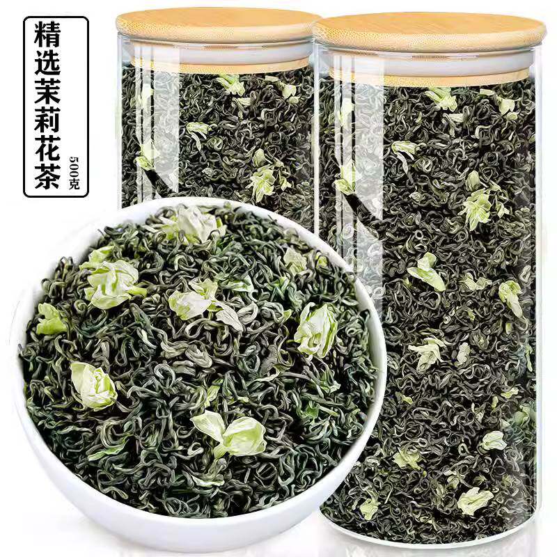 Jasmine Tea Special Class Strong Aroma Type Floating Snowy Jasmine Tea 2023 New Tea Spring Tea Bulk Green Tea 500g-Taobao