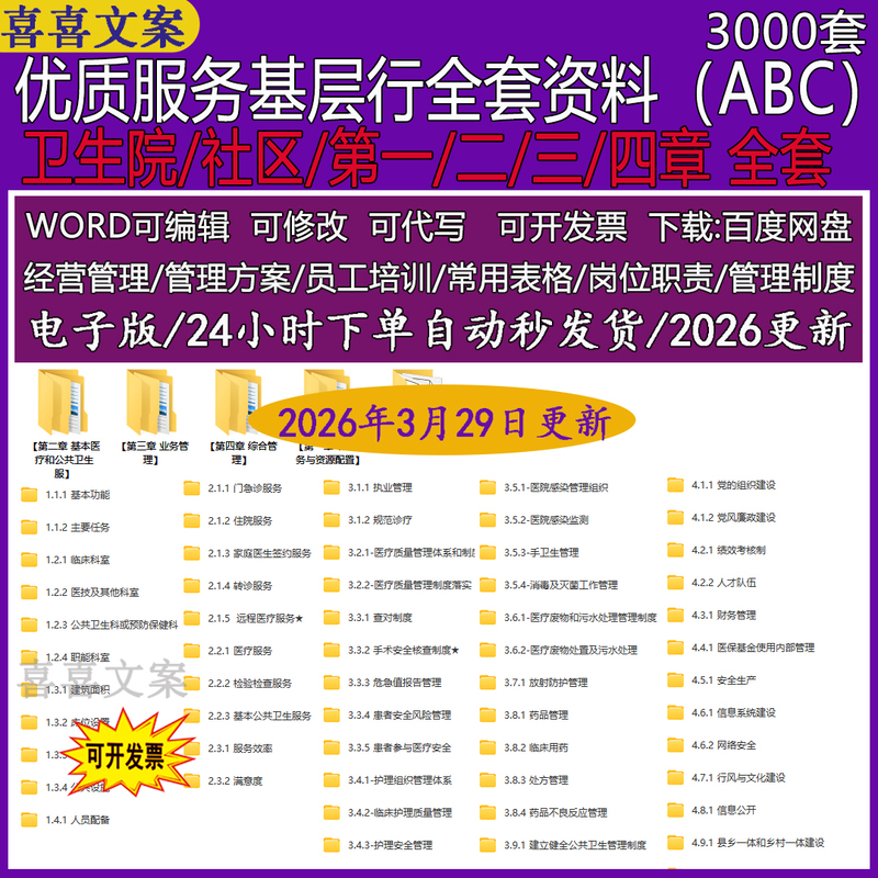 High-Quality Services for Grassroots Health Centers and Town Health Clinics: Comprehensive Materials for Service Capacity Building, 2026 New Edition Abc Terms