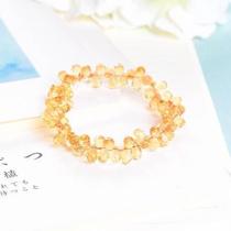 High-grade 1900 citrine water drop bracelet citrine hand string citrine water drop section bracelet citrine water drop angle