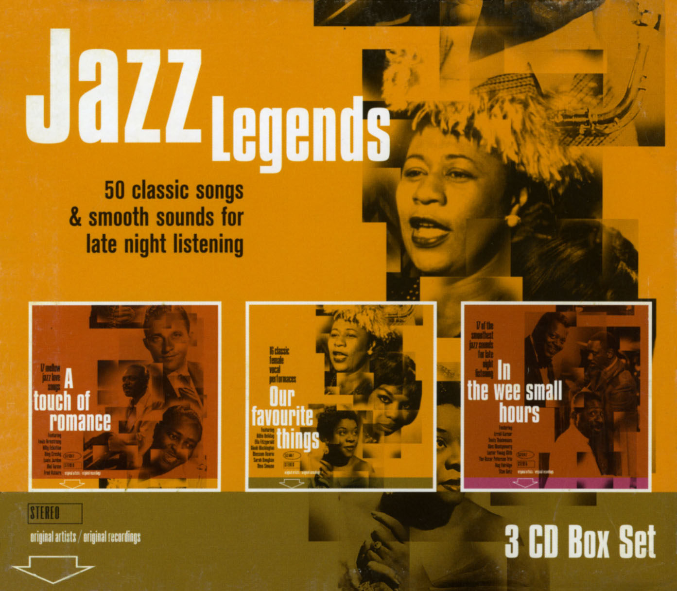 Легенды джаза Слушайте джазовый музыкальный диск Jazz Legends 3CD без потерь поздно вечером Изображение 1