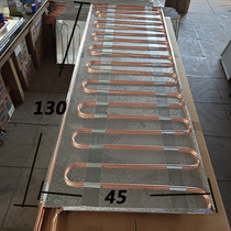 Fridge evaporator refreshing evaporation plate pure copper display cabinet evaporator 40 * 11040 * 12045 * 11045 * 120