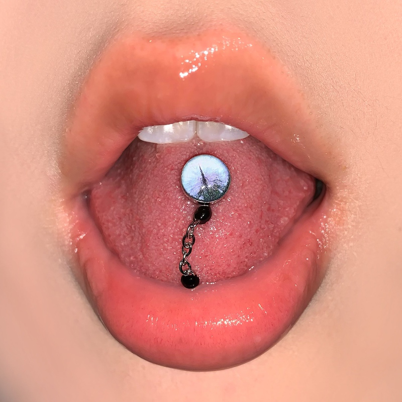 Sweet Gradient Eye-Catching Tongue Ring Titanium Alloy Gradient Color Can Be Worn While Drinking Beginner-Friendly ins Design Titanium Steel Tongue Ring Sweet Gradient Eye-Catching Tongue Ring Titanium Alloy Gradient Color Can Be Worn While Drinking Beginner-Friendly ins Design Titanium Steel Tongue Ring