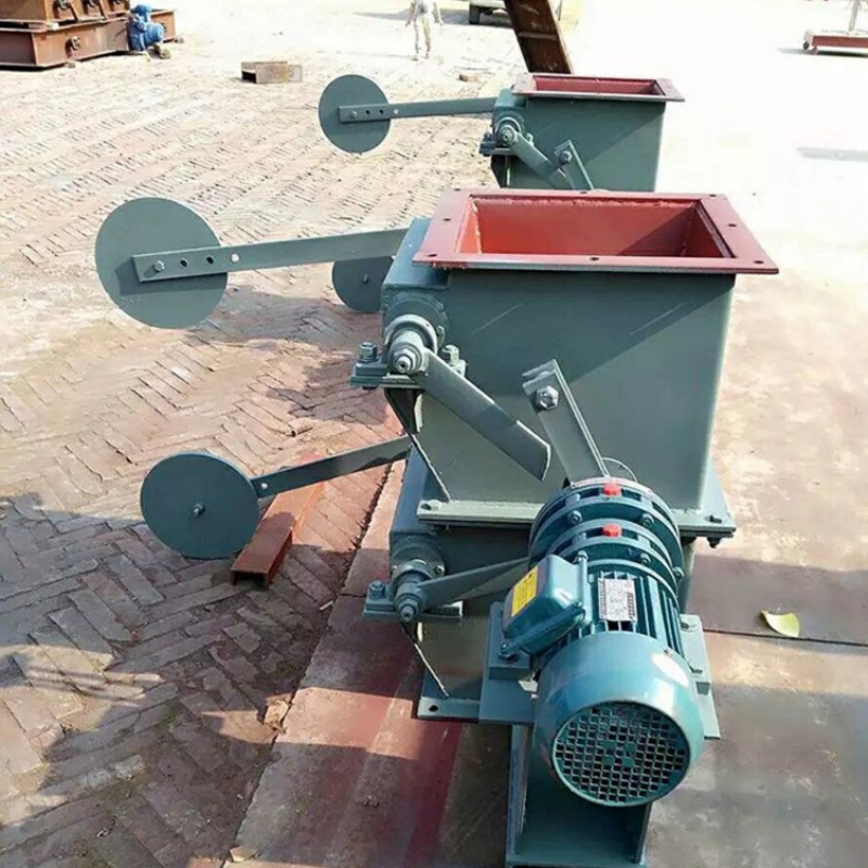 Manufacturer customized stainless steel single double layer heavy hammer pneumatic electric flange flap valve discharge outlet lock wind feeding valve