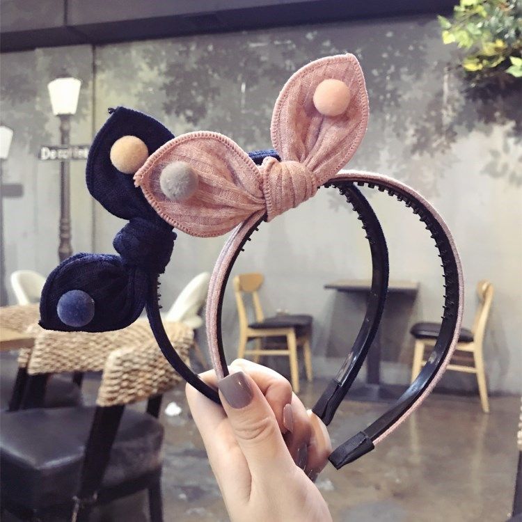 Hair Stirrup hoop Korean version net red shaking sound the same style Hair Hoop Woman Cute External Wear Hair Clip 2019 New 100 Hitch Wash Face