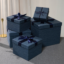 Big Box Gift Box Advanced Senses Brief oversize Number of large size Number of empty box Guys with a square gift box fine