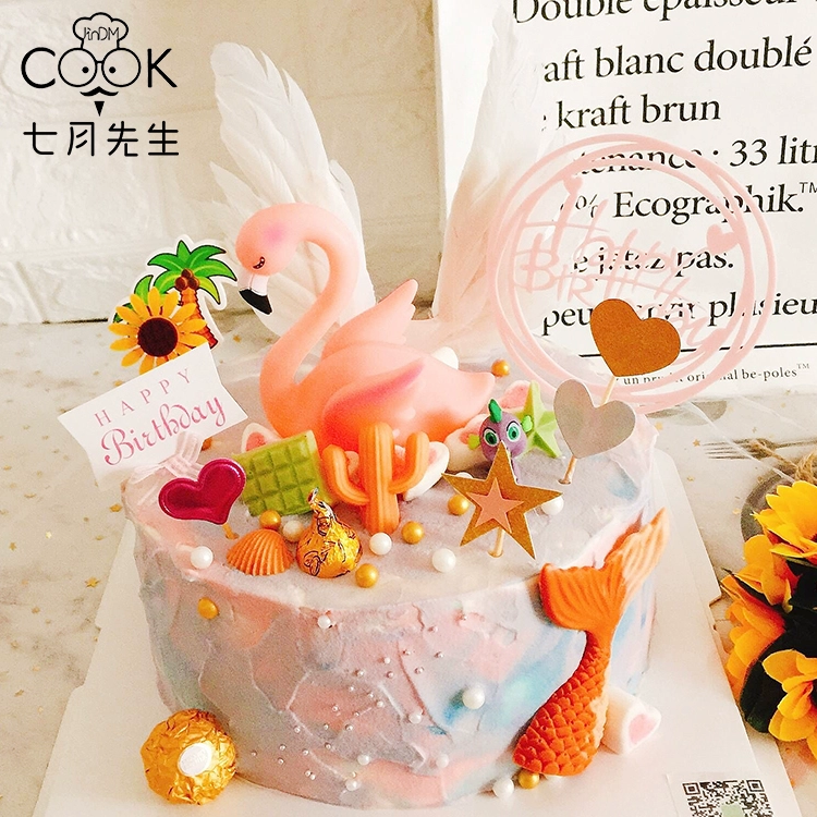 Flamingo trang trí bánh Cánh trang trí bánh Flamingo trang trí bánh trang trí bánh trang trí bánh trang trí bằng lông - Vòng đeo tay Cuff