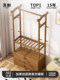 2026 New Model Simple Coat Rack Home Clothes Rack Bedroom Floor-Standing Clothes Hanger Clothes Rack Storage Rack Bamboo