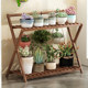 Flower Stand Storage Rack Balcony Flower Stand Living Room Floor-Standing Courtyard Succulent Flower Pot Holder Display Rack 2024 New Model