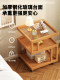 Vintage-Style Bedside Table, Movable Solid Wood Bedroom Storage Rack, Small Creative Sofa Side Table, 2026 New Popular Model