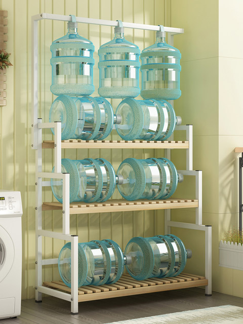 Solid Wood Flower Stand, Wrought Iron Storage Rack, Indoor Living Room Floor-Standing Hanging Orchid Balcony Wall-Mounted Flower Pot Rack