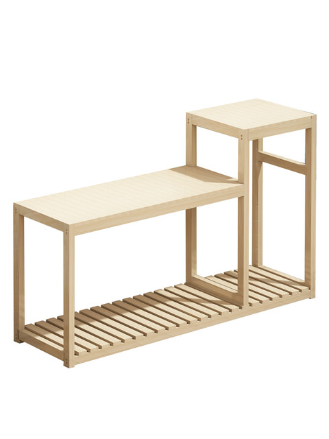 Flower Stand and Fish Tank Base Integrated Combination Solid Wood Home Display Stand Flower Stand Floor-Standing Living Room Simple Storage Rack