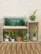 Flower Stand and Fish Tank Base Integrated Combination Solid Wood Home Display Stand Flower Stand Floor-Standing Living Room Simple Storage Rack