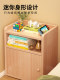 Solid Wood Bedside Table Integrated Home Display Cabinet Glass Storage Cabinet Acrylic Display Cabinet Corner Bookshelf Bedroom