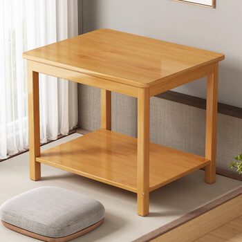 Japanese-Style Tea Table, Integrated Leisure Small Tea Table, Simple Living Room Sofa, Bamboo Side Table, Household Tatami Bay Window Table